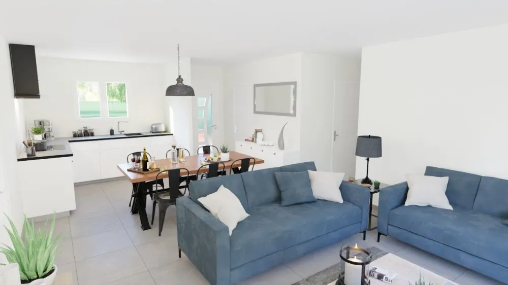 Image du modèle de maison VUE SALON-CUISINE
