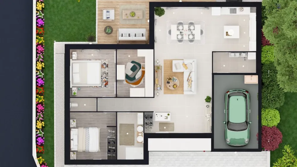 Image du modèle de maison VUE DE HAUT V1