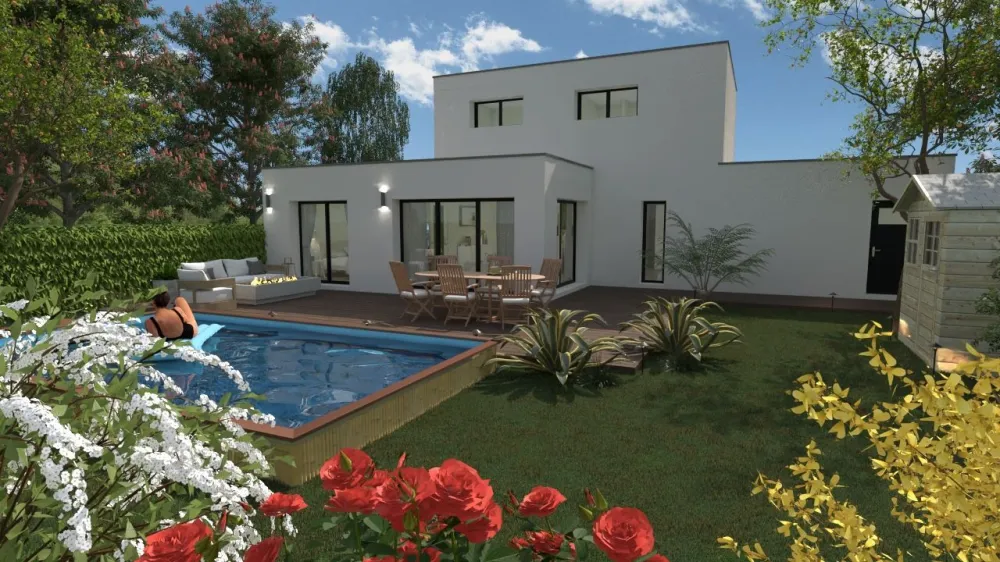 Image du modèle de maison FACADE ARRIERE