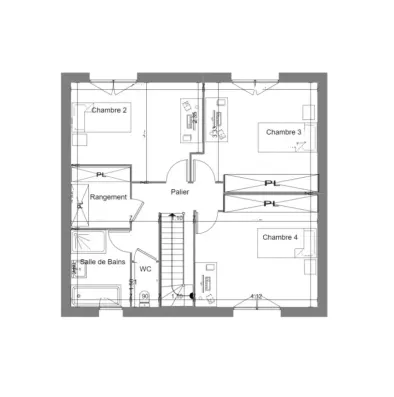 Image du modèle de maison PLAN ÉTAGE