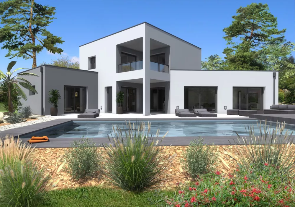Image du modèle de maison PHEBUS-7-ToitPlat-Jardin
