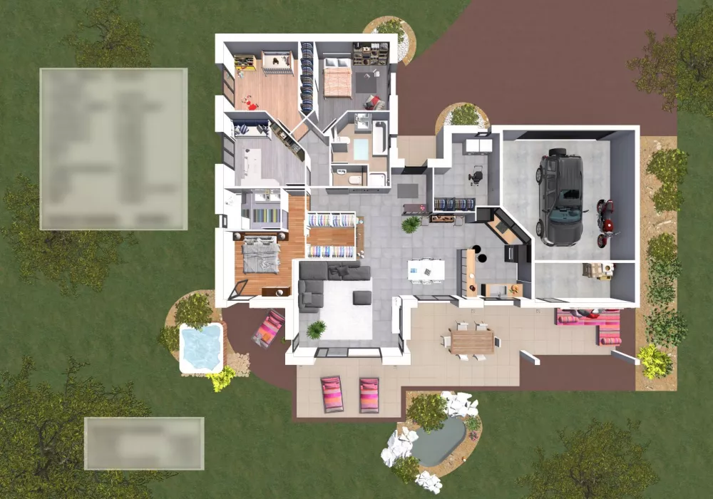 Image du modèle de maison EOS 2-Plan