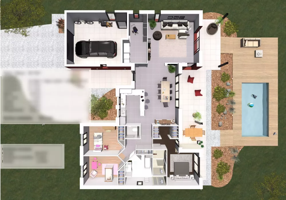 Image du modèle de maison EOS 1-Plan