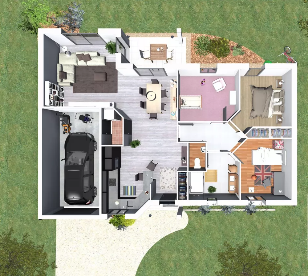 Image du modèle de maison ATHENA 1-Plan