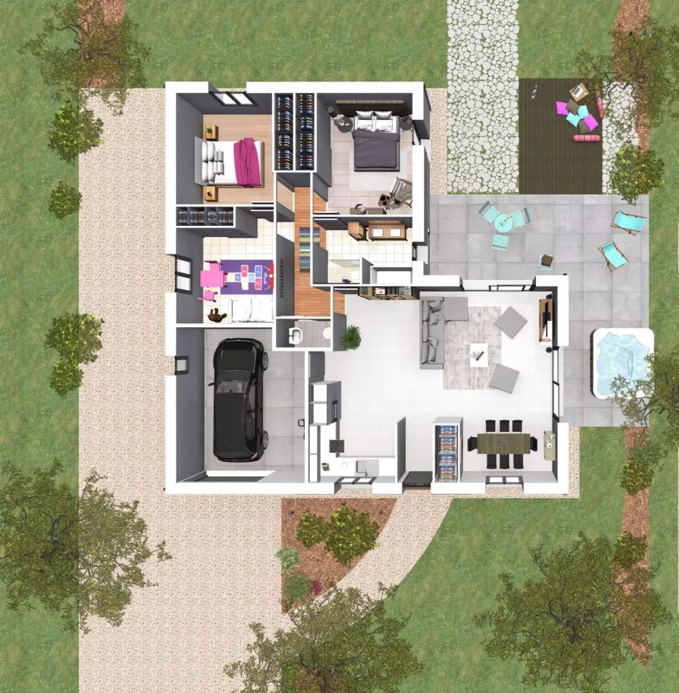 Image du modèle de maison ATHENA 5-Plan