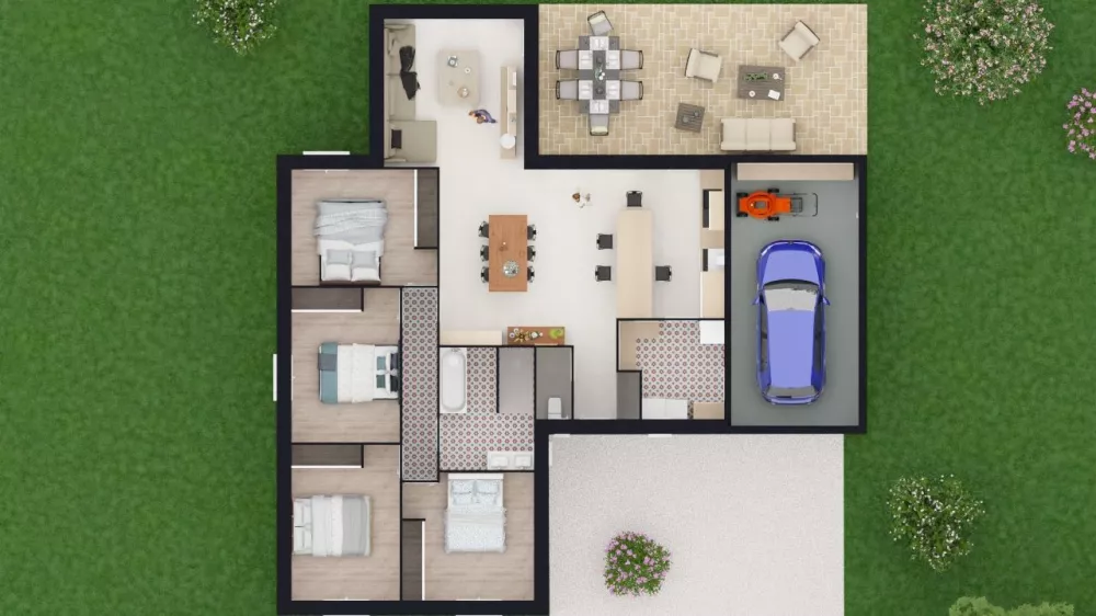 Image du modèle de maison MODEL 3 DESSUS