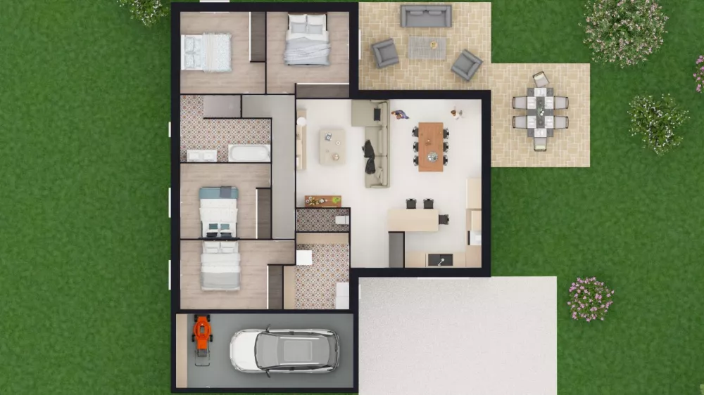 Image du modèle de maison MODEL 4 DESSUS