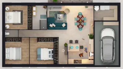 Image du modèle de maison dessus model 10