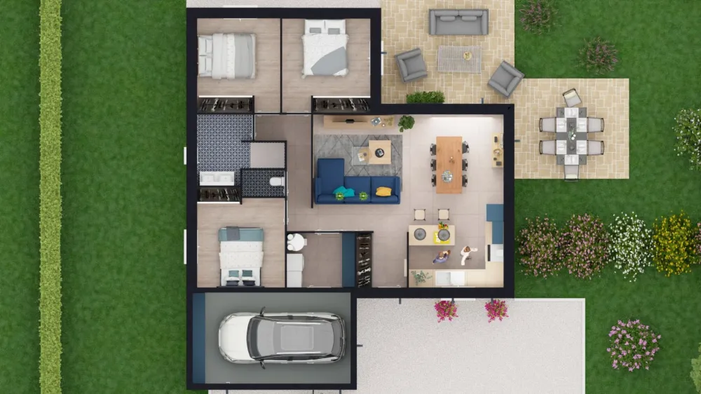 Image du modèle de maison model 12 dessus