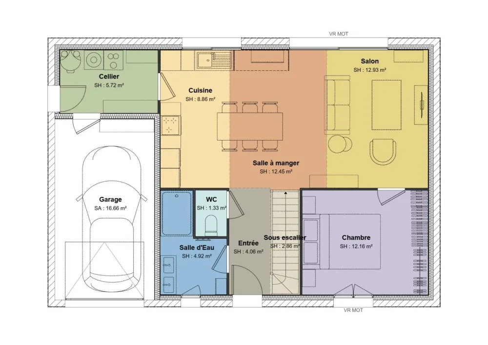 Image du modèle de maison Plan RDC