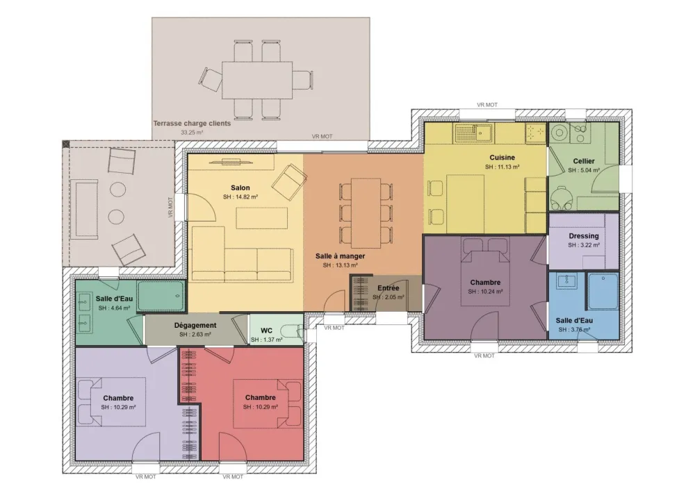 Image du modèle de maison Plan RDC