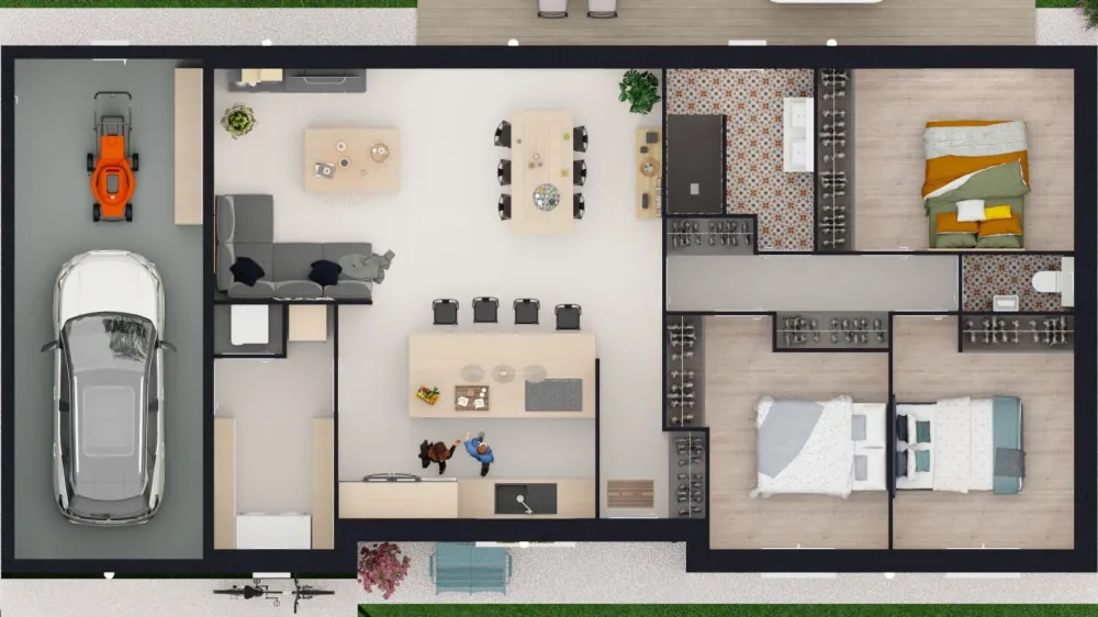 Image du modèle de maison DESSUS