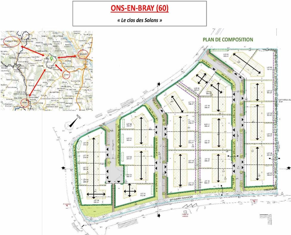 Image du terrain Terrain à bâtir de 440 m² à ONS-EN-BRAY (60)