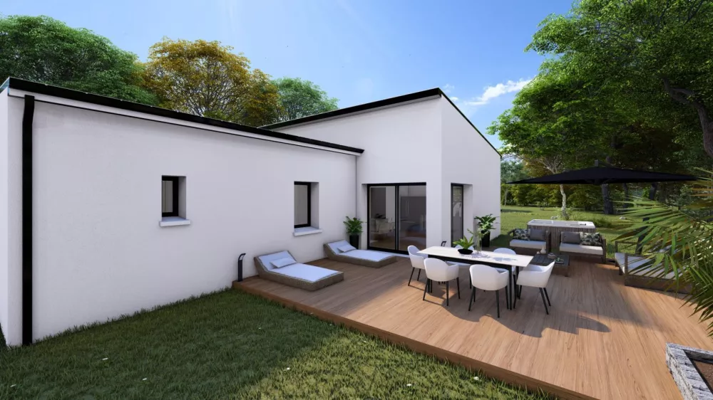 Image du modèle de maison ext arrière 1