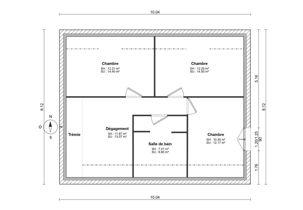 Image du modèle de maison PLAN ETAGE