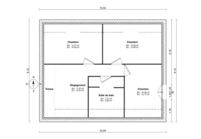 Image du modèle de maison PLAN ETAGE