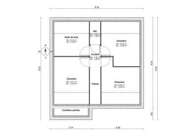 Image du modèle de maison PLAN ETAGE