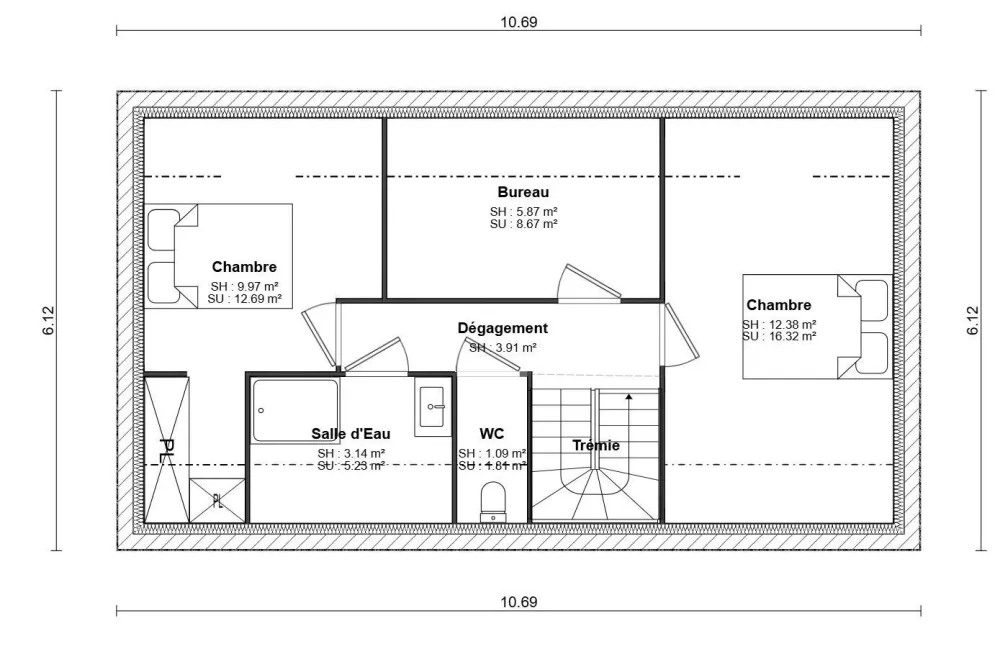 Image du modèle de maison Plan Étage 1 (5)