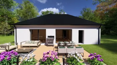 Image du modèle de maison Façade arrière 1