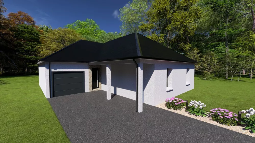 Image du modèle de maison Façade avant 1