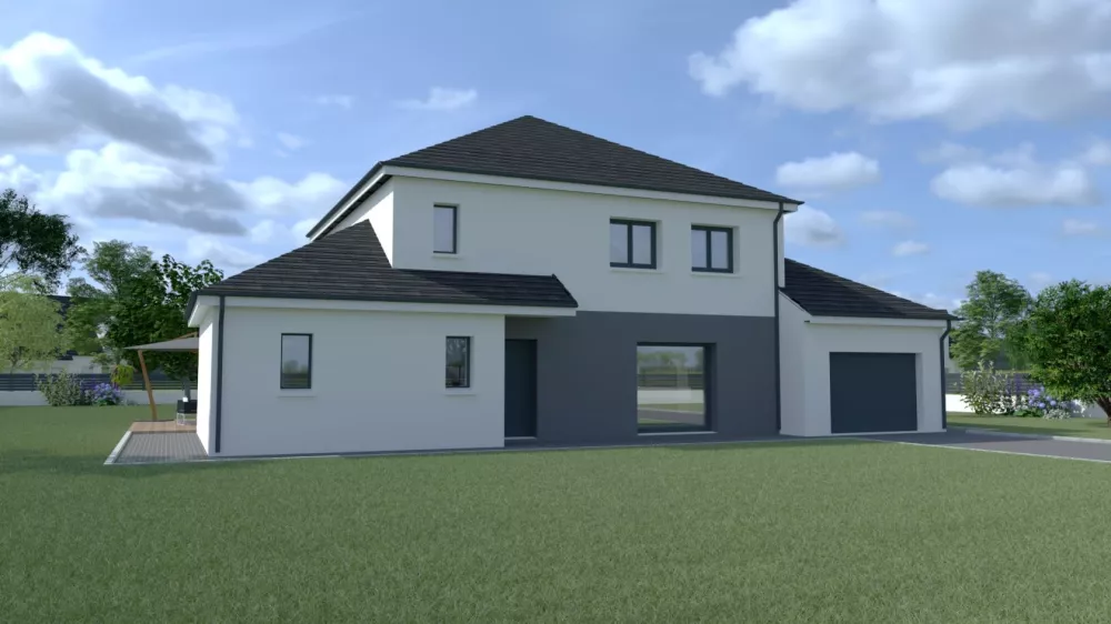 Image du modèle de maison DE4P-619-GA-GR-AV