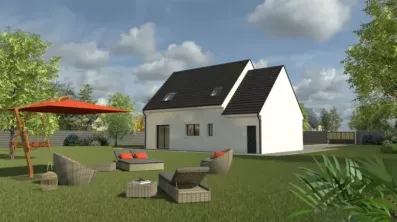 Image du modèle de maison MODELE OUTEAU  FACADE  ARRIERE 