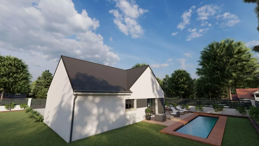 Image du modèle de maison FACADE ARRIERE LARBAT 1 FULLHD