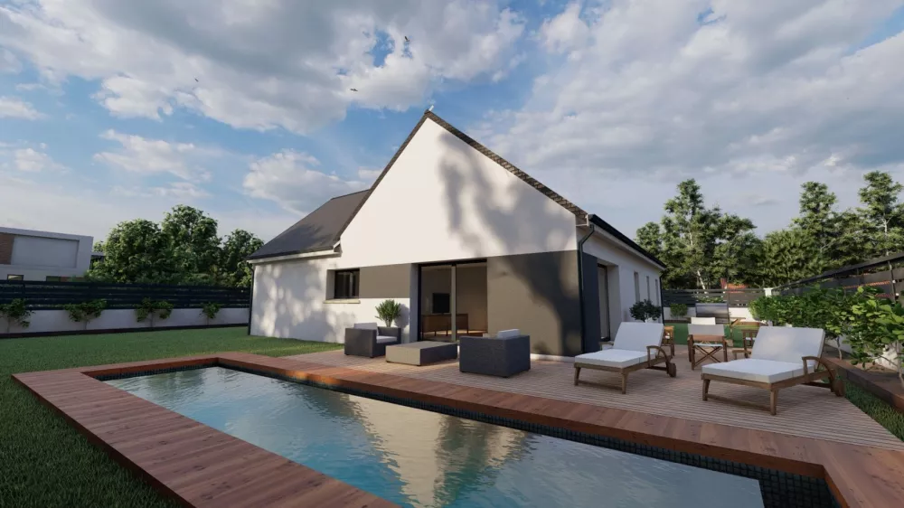 Image du modèle de maison FACADE ARRIERE LARBAT 3 FULLHD