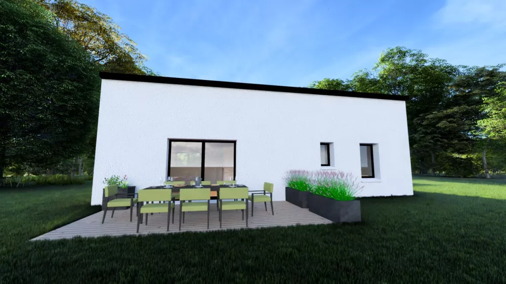 Image du modèle de maison façade arrière 2