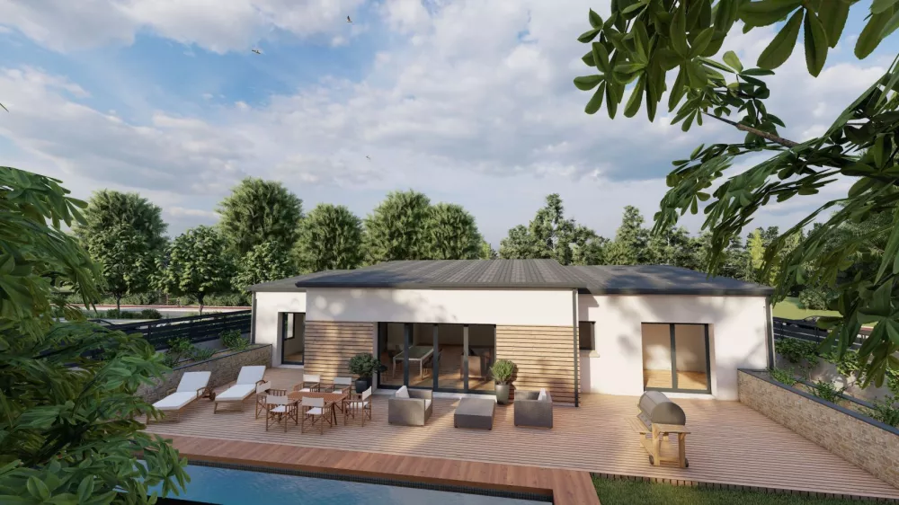 Image du modèle de maison FACADE ARRIERE 1 4KHD