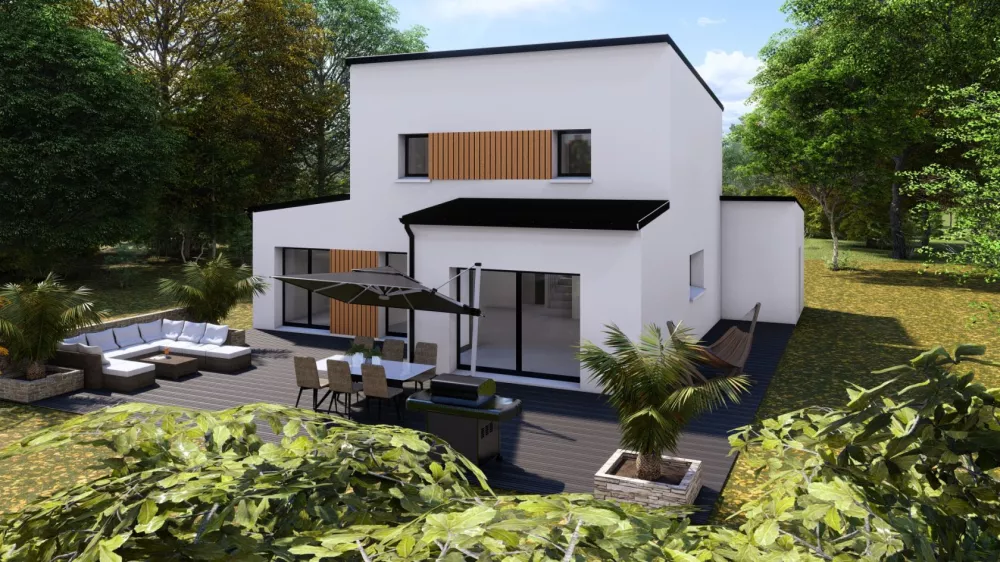 Image du modèle de maison Façade arrière 2