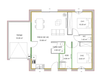 Image du modèle de maison A OUINY 2.0 GCI V1 62