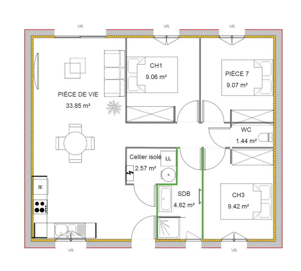 Image du modèle de maison A OUINY 3.0 CI v1 10ML 8.5ML 70