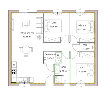 Image du modèle de maison A OUINY 3.0 CI v1 10ML 8.5ML 70