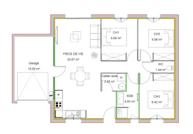 Image du modèle de maison A OUINY 3.0 GCI V1 13ML 8.5ML 70M2 - 2023−07−12T1549 - Ajusté - A4 (1)