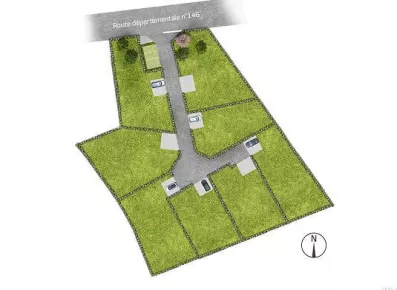 Image du modèle de maison plan-masse-l