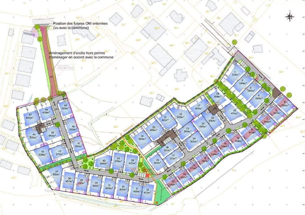 Image du terrain Terrain à bâtir de 334 m² à LOCMINE (56)
