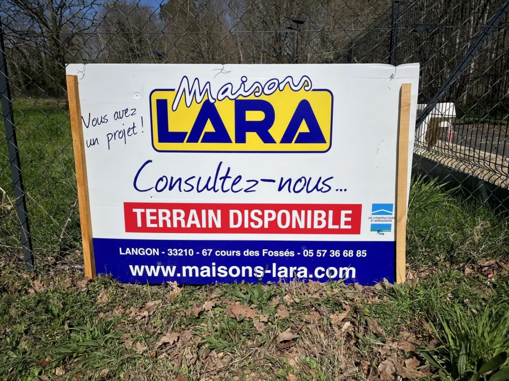 Image du terrain Terrain à bâtir de 600 m² à LANDIRAS (33)