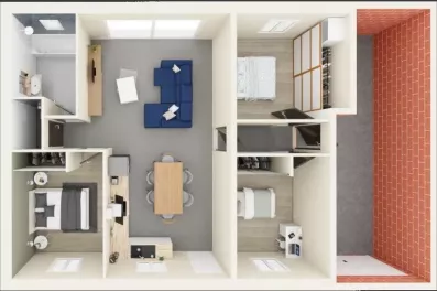 Image du modèle de maison plaquette evolutive 73