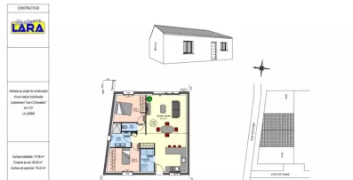 Image du modèle de maison Projet lot O1 maison 74m2