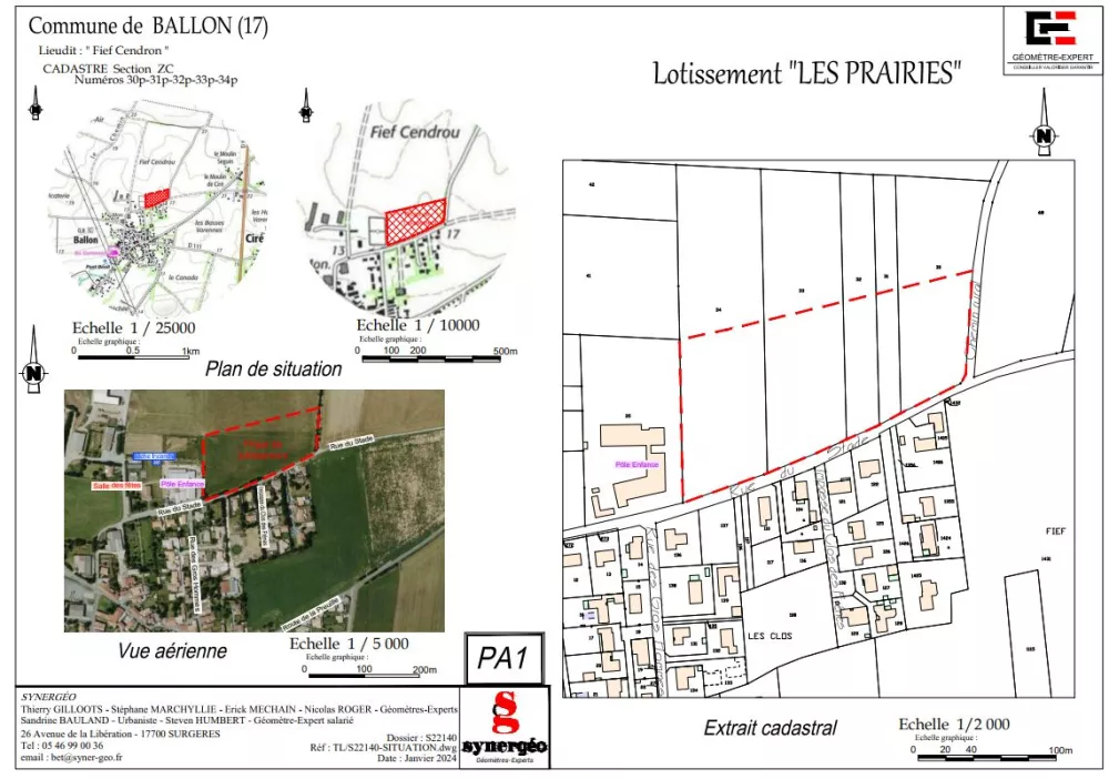 Image du modèle de maison Capture plan de situation de promoterre