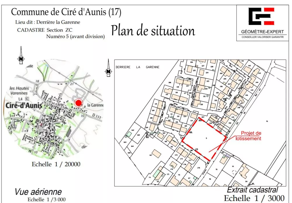 Image du modèle de maison Capture plan de situation promoterre cire d 'aunis
