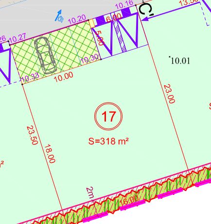 Image du modèle de maison Capture plan de bornage lot 17