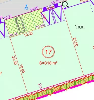 Image du modèle de maison Capture plan de bornage lot 17