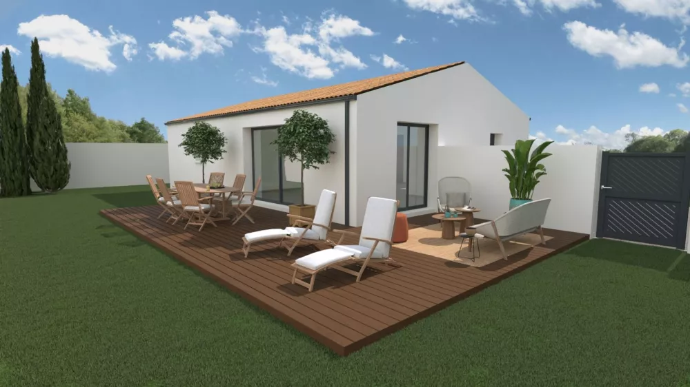 Image du modèle de maison FACADE ARRIERE
