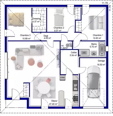 Image du modèle de maison ADELA-PLAN-100