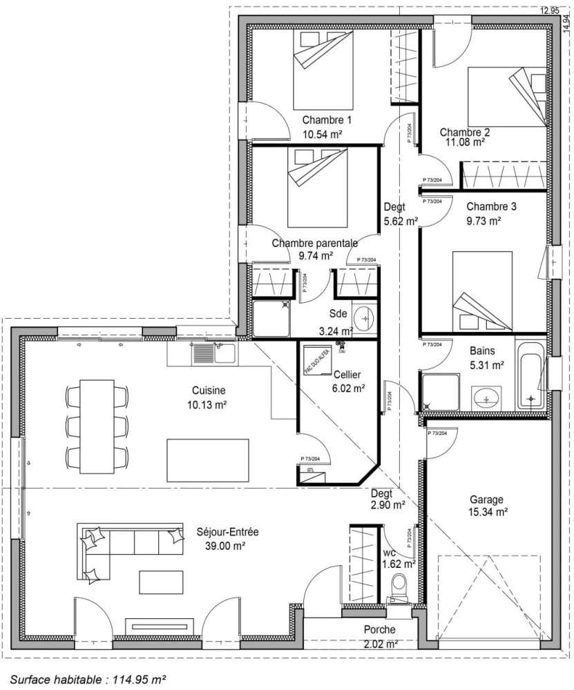 Image du modèle de maison PLAN SITE INTERNET LYSA 115m²