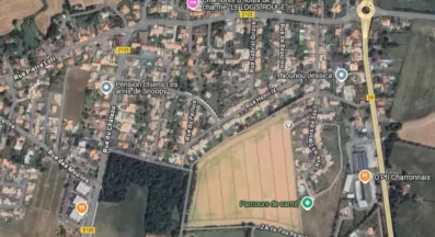 Image du modèle de maison Capture d’écran maps vue aerienne