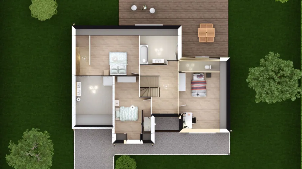 Image du modèle de maison ADONIS 4G - 139 - DESSUS COMBLES