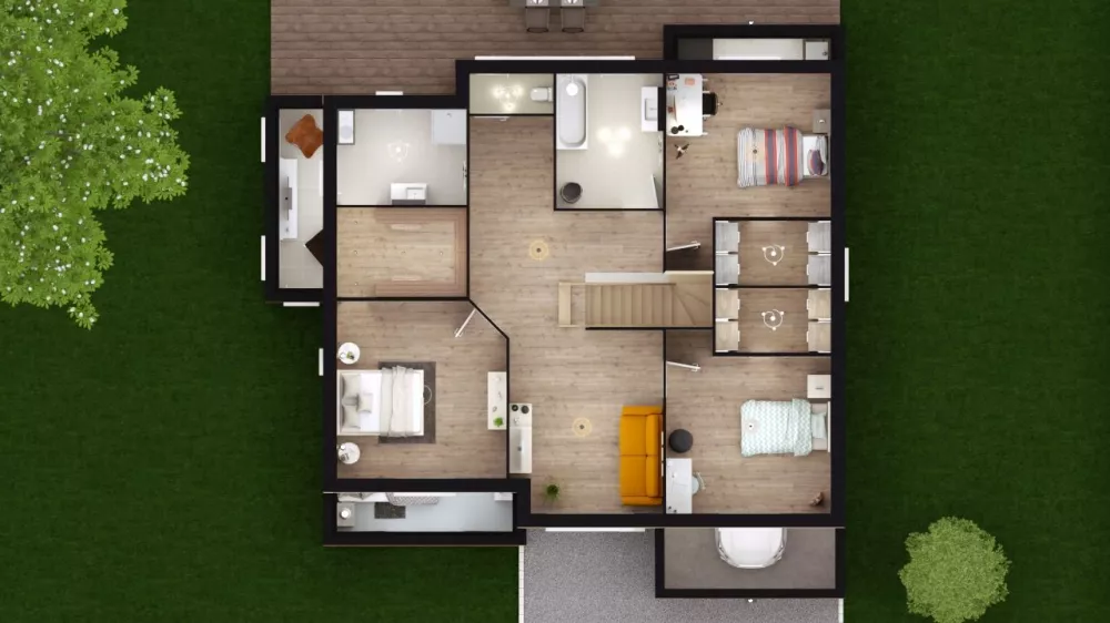 Image du modèle de maison ANEMONE 4G - 194 - DESSUS ETAGE